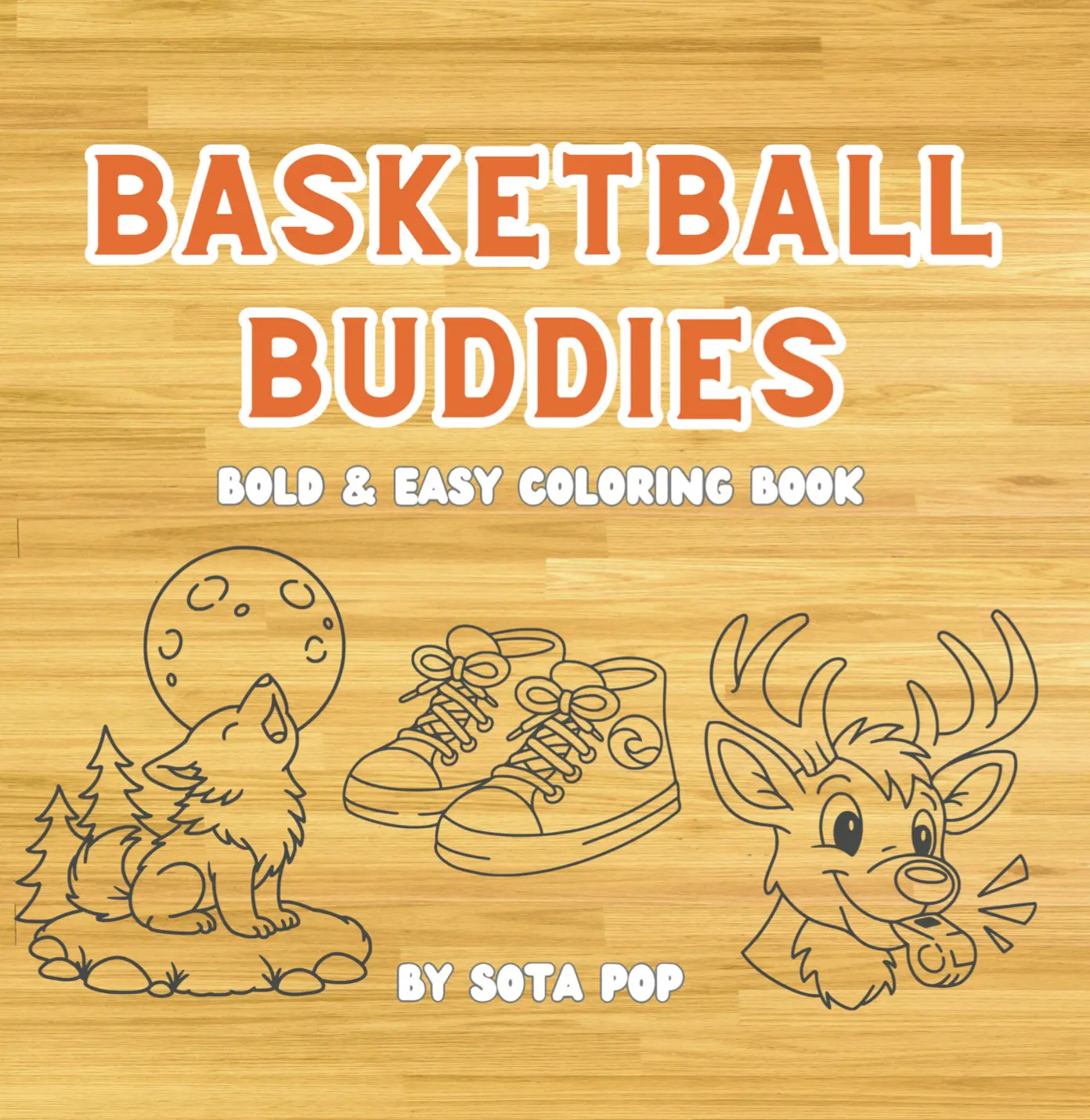 Basketball-Themed Kids Art Coloring Book - Bold, Easy-to-Use Collectible Entertainment Item with Adult Coloring Elements, Art Activity, Fun Coloring Pages
