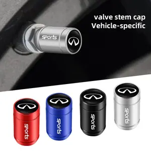 4pcs Aluminum Alloy Styling Car Wheel Tire Air Valve Caps For Infiniti QX50 QX60 Q70L QX70 QX55 Q50 FX35 Q30 G37 JX35 G35 Q60 QX80 QX30 ESQ G25 G37 FX37 FX50 EX35 EX25 EX37
