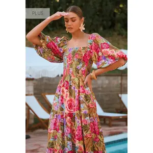 Valentina Floral Maxi Dress Plus