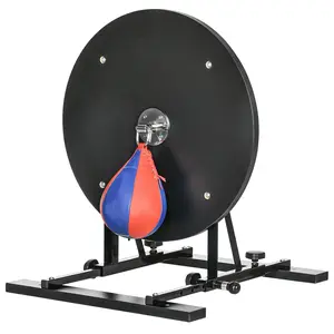 Adjustable Wall-Mounted Speed Bag Platform - Professional Boxing Training Kit with 360-Degree Swivel, 10'' Speedball, Heavy-Duty Steel Frame for Hand-Eye Coordination, Cardio Workouts