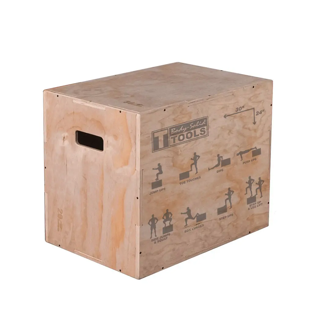 Body-Solid 3-in-1 Wood Plyometric Jump Box