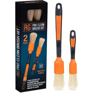 Suds Lab Detailing Brush with Rubberized Bristles,  Detailing Wheel Brush Rim Cleaner 2 Pack