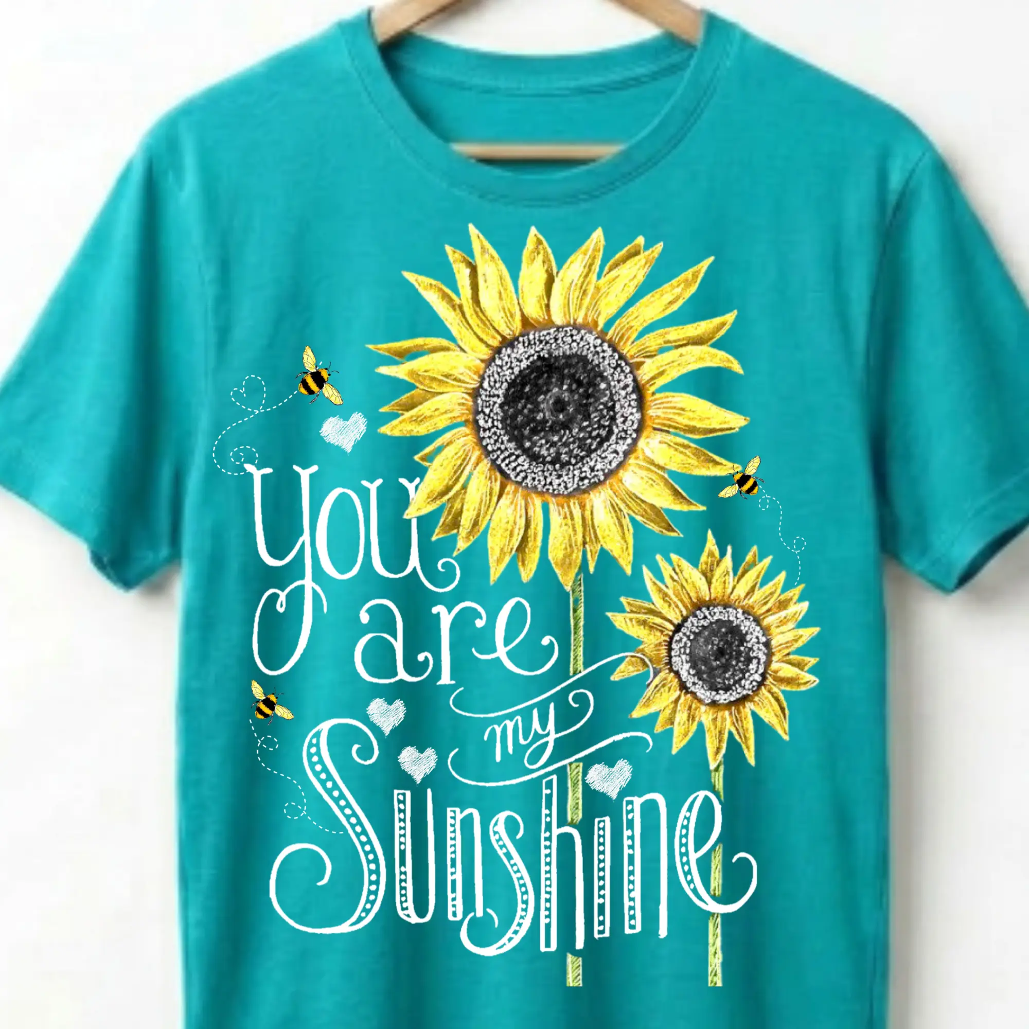 You Are My Sunshine Direct To Film Print, DTF Print, Ready To Press Print For T-Shirts