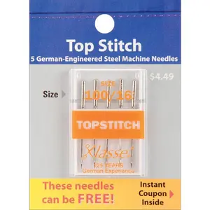 Klasse Size 100/16 Topstitch Sewing Machine Needles