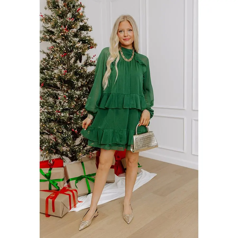 City Muse Ruffle Mini Dress