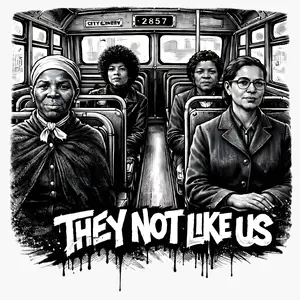 THEY NOT LIKE US BLACK HISTORY DTF T-SHIRT TRANSFER for Schools Museums & Personal Projects Celebrate Black History with Style