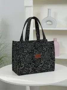 New Arrival Thick Fabric Lunch Bag, Large Capacity Aluminum Foil Inner, Portable Handbag, Fashionable Daily Use, Office School Outdoor Shopping，Storage bag, miscellaneous bag, portable, lightweight