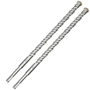 2-Pack SDS Plus Masonry Drill Bits 5/8 Inch x 12 Inch Long Rotary Hammer Drill Bits Carbide Tipped for Concrete Brick Cement Stone Block.