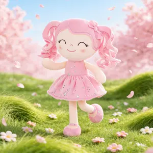 Gloveleya Curly Hair Princess Doll, 12 Inch Soft Plush Toy for Girls, Perfect Easter Gift & Spring Birthday Surprise, Adorable Easter Basket Stuffer for Toddlers Ages 0-6, Nursery & Preschool Playtime Companion