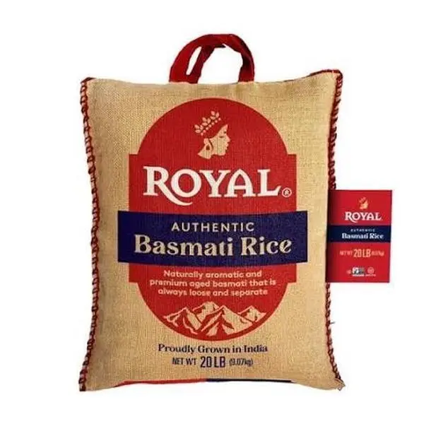 Royal Basmati Rice – 20 lb | Premium Long Grain Aromatic Rice | Product of India