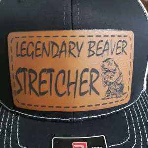 Richardson 112 hat laser engraved leather patch hats