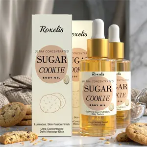 Sweet Cookie Body Oil, Intense Moisturizing & Hydrating Satin Glow, Delicious Gourmand Scent, Achieve a Radiant & Silk-Touch Finish Daily, 2pcs Set, Body Care