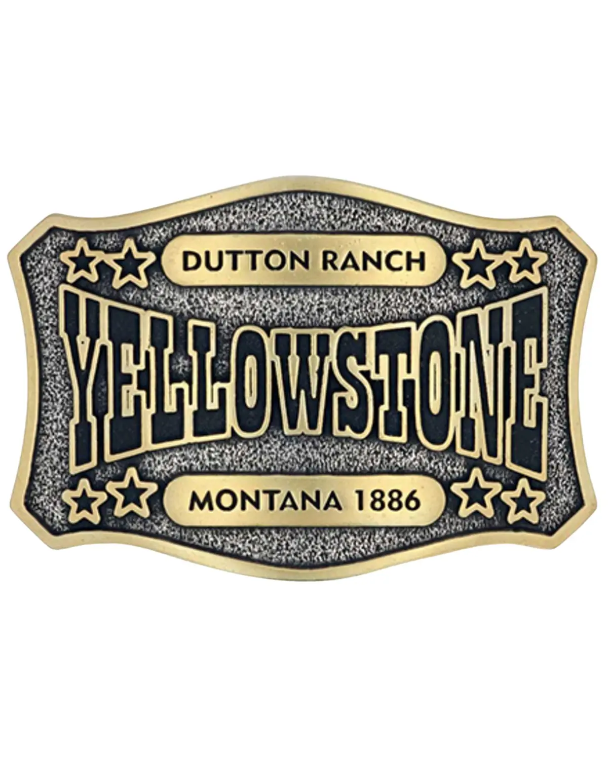 Montana Silversmiths Unisex Two-Tone Yellowstone Dutton Ranch Belt Buckle - A911yel