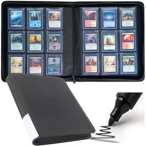 Tcg Toploader Card Binder, 9-Pocket Trading Card Album Holder, Double-Sided Display Case, Holds 288 Toploaders, Fits Pokemon, Magic, Sports Cards