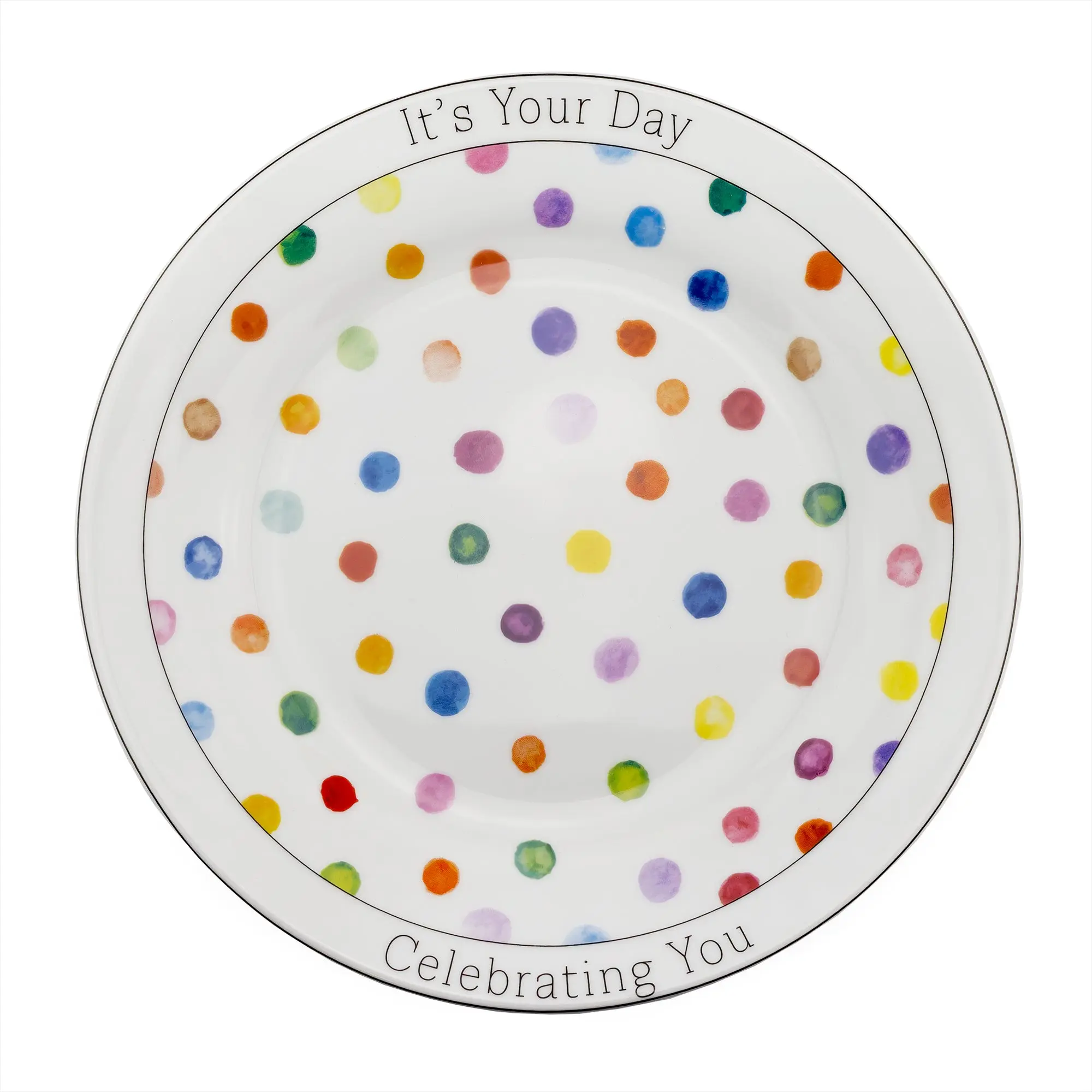 Decorative Birthday Plate, Special Occasion It’s Your Day Ceramic Gift Plate; for Birthdays, Anniversaries, Weddings, and More