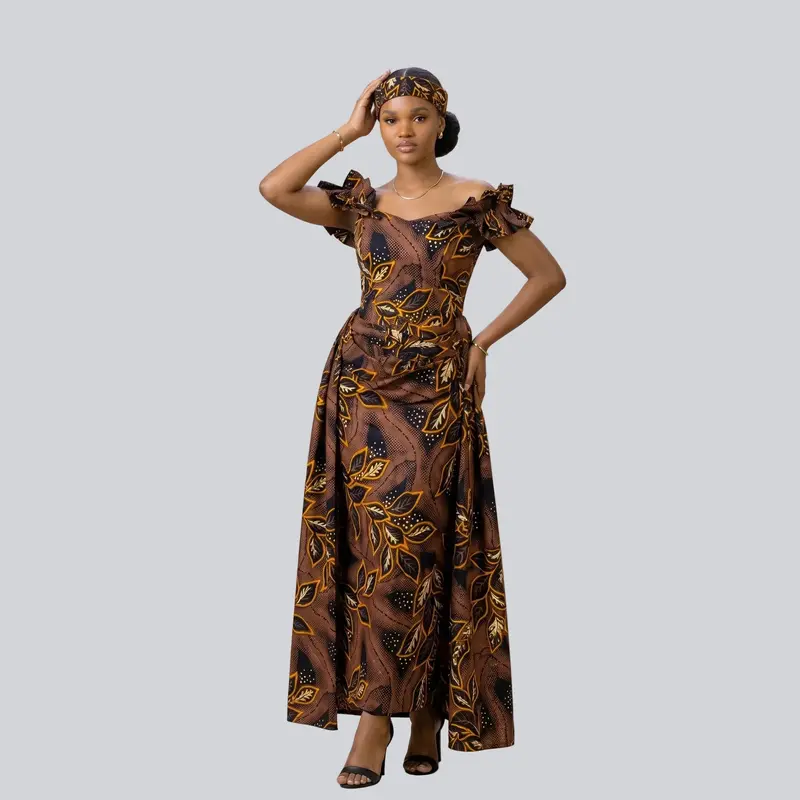 designer dresses for 21st birthday Plus Size Ankara Sequin Bodycon Maxi Gown| Party Dress|Top Super Deals