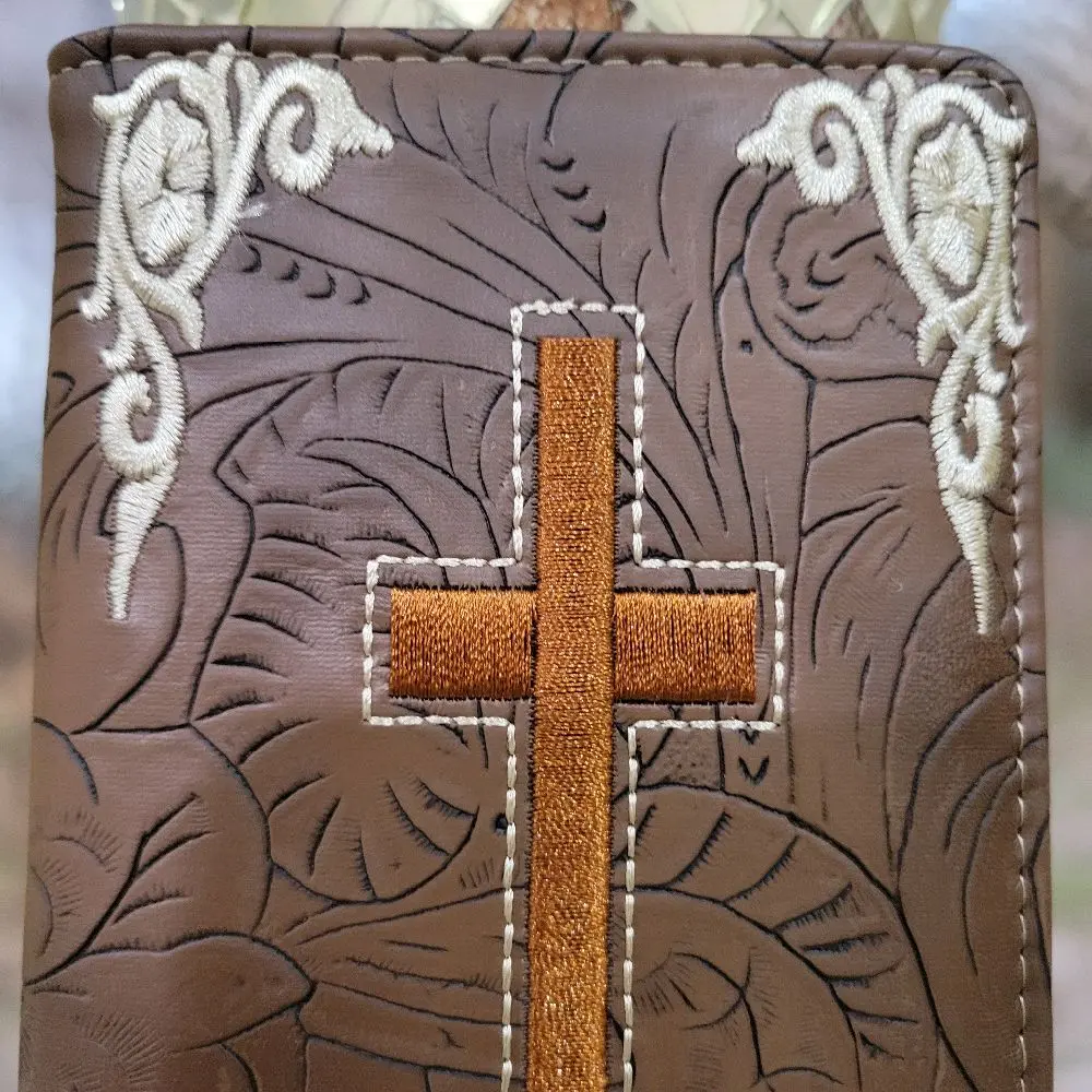 Cross Western wallet Cowboy wallet Religious wallet embossed look ...