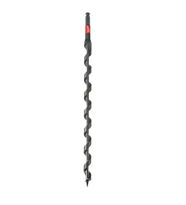 Milwaukee 48-13-6707 13/16" x 18" Lineman's Impact Auger Bit, Aggressive Feed Screw, Optimized Wide Flute Geometry for Faster Drilling Speeds & Cleaner, Faster Holes
