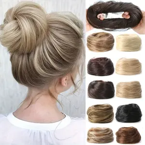 Natural Look Synthetic Straight Hair Bun - Women's Basic Hairpiece for All - Hair Extension