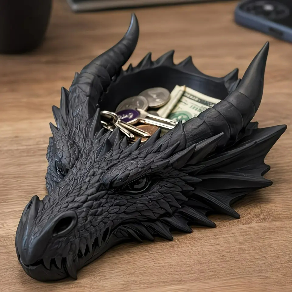 Gothic Style Jewelry Storage Tray, Dark Series Desktop Decor, Ring Necklace Display Stand, Home Entryway Living Room Candle Holder, Home Decor Organiser, Decor Organizer