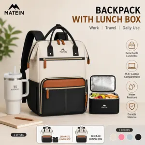 MATEIN Laptop Backpack with Lunch Box,15.6 Inch Work Backpack with Laptop Compartment,Stylish Nurse, Teacher Work Backpacks with Insulated Compartment Multi Functional Bag Summervibes summerwins