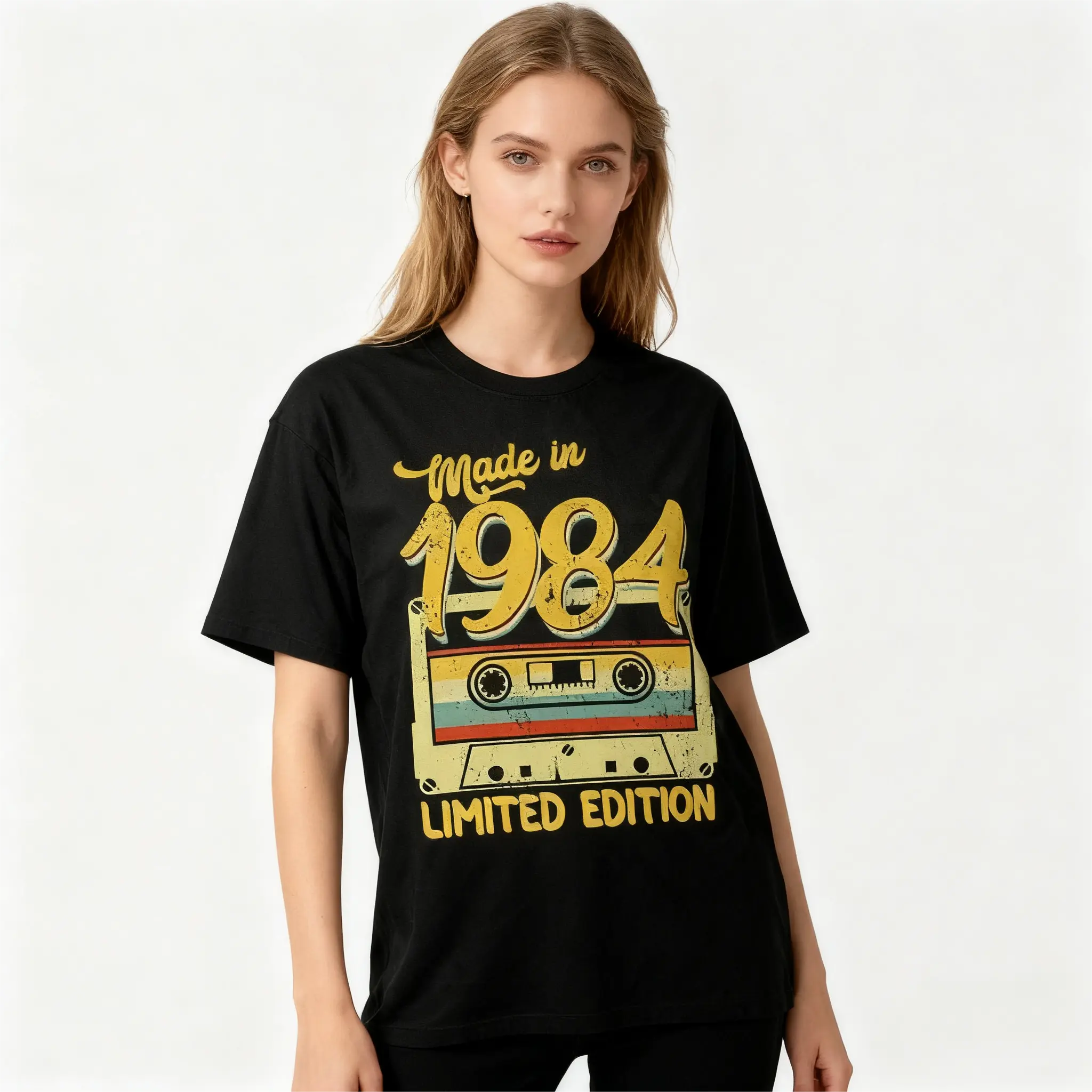 Trending 2025 Oversized  for Everyone - Streetwear Essential Night Court  Funny Good Morning Office Men's Graphic Round Neck Tee Coffee  Reading  Cartoon Wink Face  Slim Fit Mock Turtleneck Sweater Unisex American Flag  T-Shirt Cotton