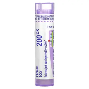 Boiron Rhus Tox, 200CK, Joint Pain Relief, Approx 80 Pellets