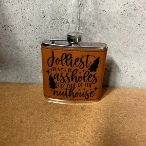Custom Flasks Laser Engraved 6oz - Perfect for Your Beverage Needs - Drinkware