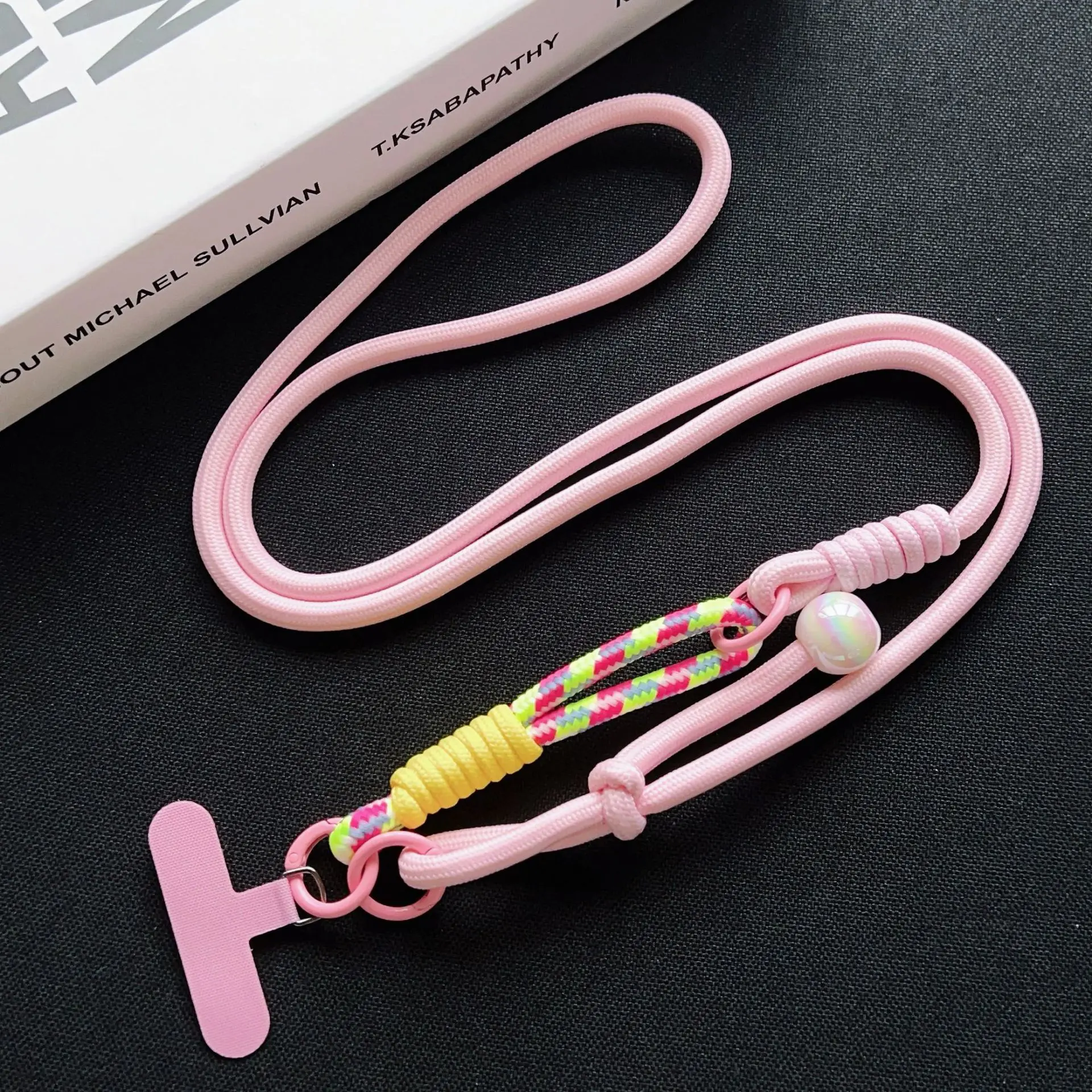 Dream light pink pearl lanyard