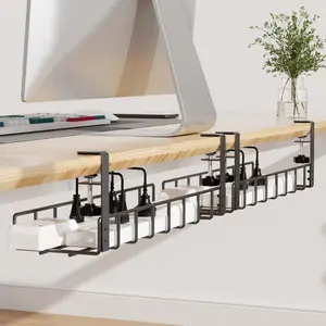 Desk Mate Dual Cable Management Trays