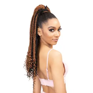 Janet Collection Ponytail Remy Illusion Braid Pony Tampa 26"