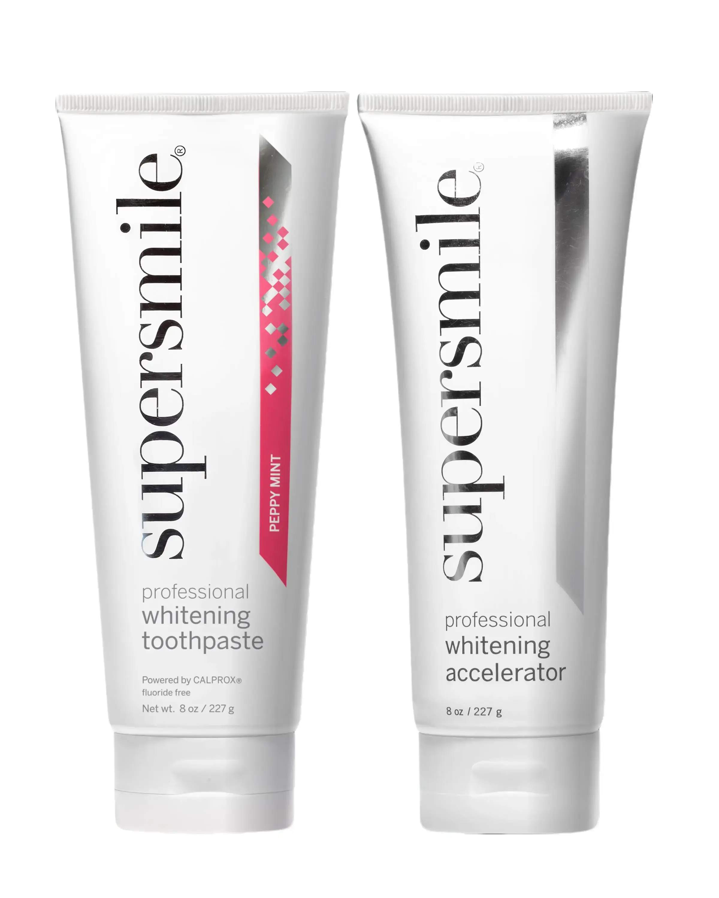 Professional Large Fluoride-Free Teeth Whitening System, Oral Peroxide Toothpaste with Daily Accelerator for At-Home Use