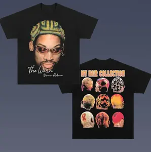 My Hair Collection T-Shirt, DENNIS RODMAN Vintage Tee, 2-Sided Graphic Tee, Basketball Shirt, Sweatshirt, Unisex T-Shirt, Gift For Men Women
