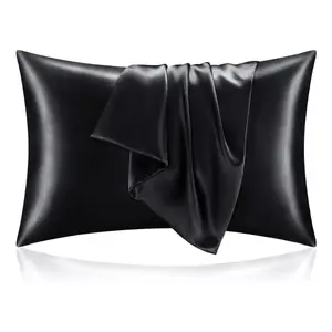 2 Pack Satin Pillowcases for Hair and Skin, Super Soft and Cooling, Envelope Closure, Gift for Women Men