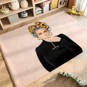 Singer A-Adele Floor Mat Soft Flannel Doormat Non-Slip Absorbent Floor Rug for Kitchen Bathroom Doorway Entrance Living Room Home Decor Modern Stylish Mat Multiple Sizes Available