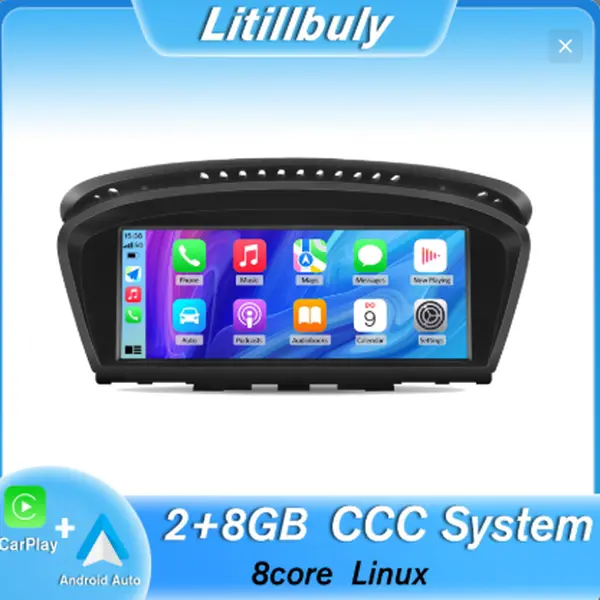 Car Stereo for BMW3 Series E90 E91 E92 E93(2005-2008) & BMW5 Series (2005-2008) CCC &CIC, Touch screen Radio Upgrade with Android Auto Wireless Carplay, Bluetooth WIFI supports GPS Navigation