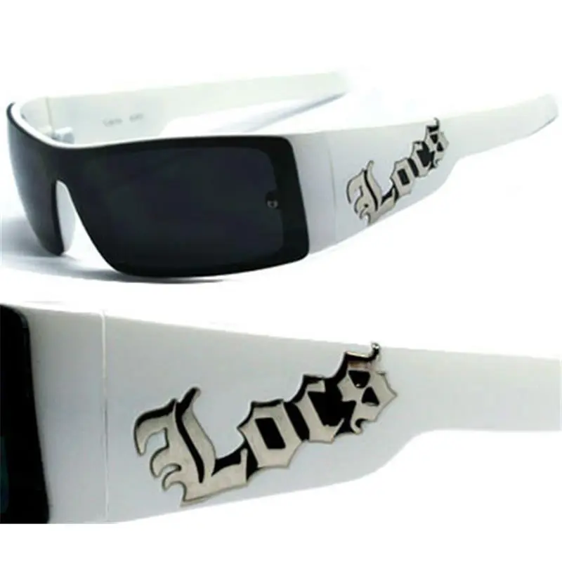 Locs Mens 1 Piece lenses Sunglasses - White LC54