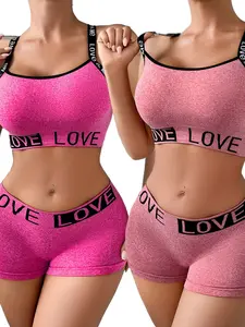 2PCS Women's Underwear Set Includes  New Bra Top Bralette and Pants Seamless Comfort Daily Wear, Soft and Breathable Ladies Lingerie Pack