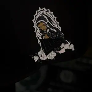 RARE Virgen Mary Virgen De Guadalupe New Era hat pin black
