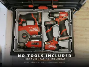 Custom right side insert only no tools. packout drawer insert milwaukee drill and impact 3d printed abs m12 fpd2 fid2 3404-20 3453-20 made