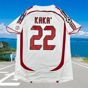 06-07 Season Away White Kaka #22 Short-Sleeve Soccer Jersey