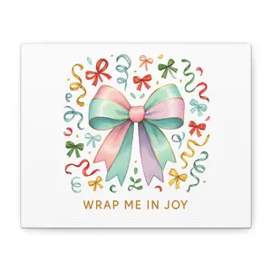 Wrap Me In Joy bow art Canvas