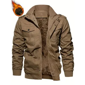 Warm Fleece Lined Men's Jacket - Thickened, Windproof, Multi-pocket Casual Winter Jacket