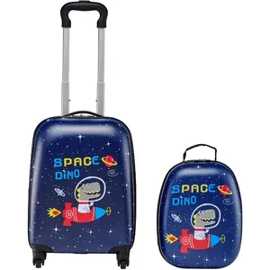 VEVOR Kids Luggage Set, 5 Piece, 18 Inch Hardside Rolling Wheels Suitcase with Backpack U-shape Pillow, Unicorn Kids Carry on Luggage Set, Holiday Birthday Gift for Girls Boys, Airline ApprovedVEVOR Super Brand Day