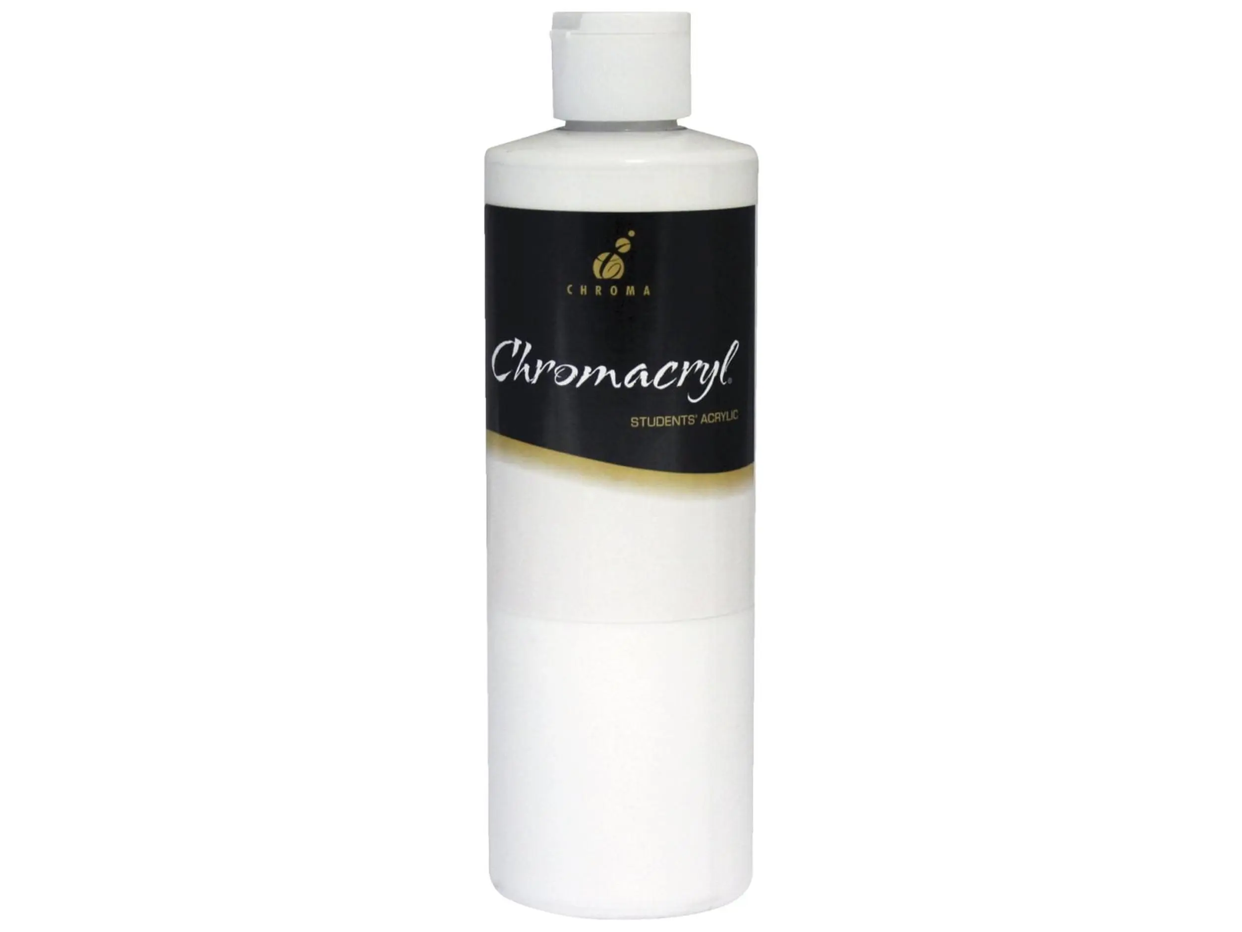 Chroma 1465473 Premium Student Acrylic Paint, Pint Blockout White - Ideal for Finger Painting, Construction Paper, Textiles, Cleans Up Easily with Soap and Water