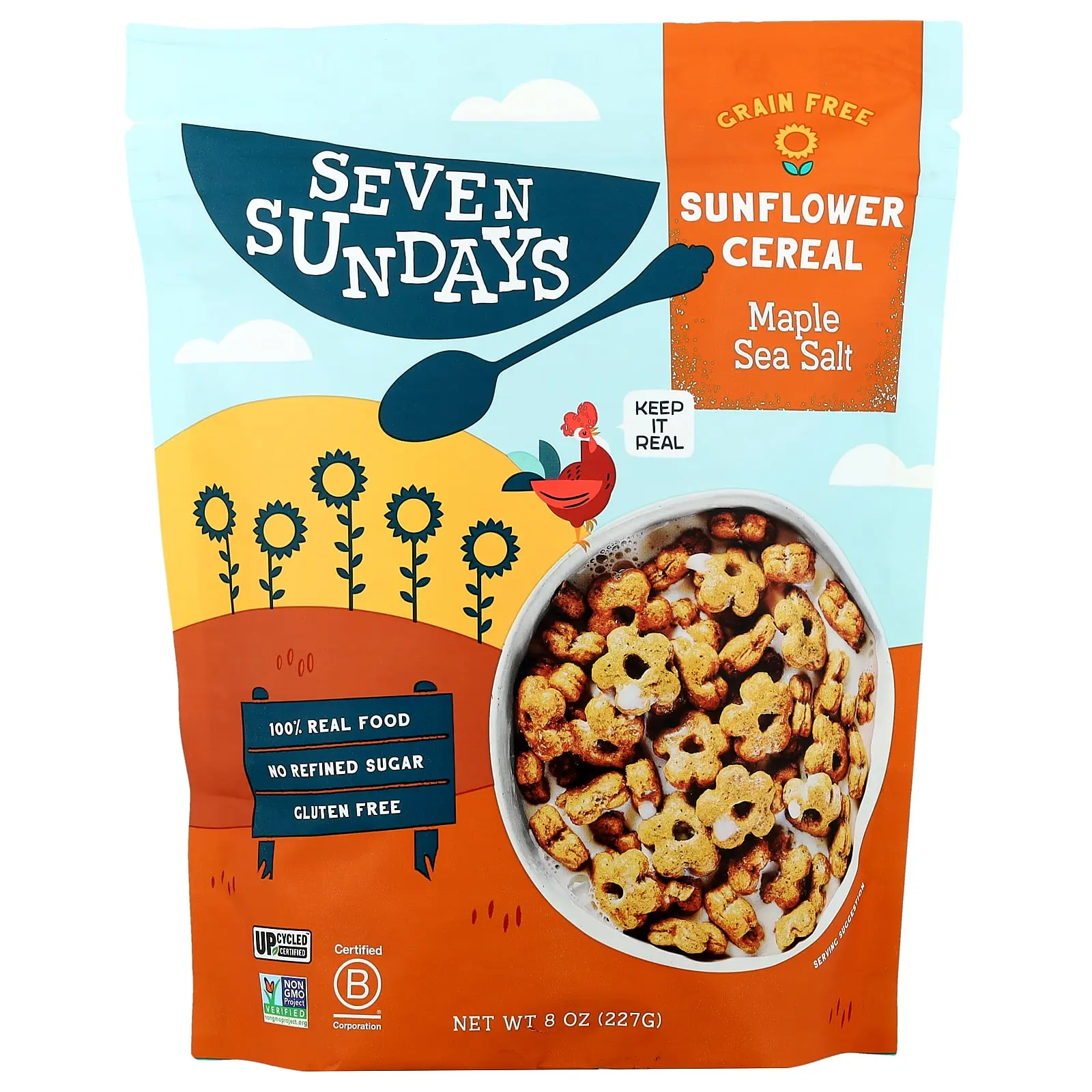 Seven Sundays Sunflower Cereal, Maple Sea Salt, 8 oz (227 g) Seven Sundays Sunflower Cereal, Maple Sea Salt, 8 oz (227 g)