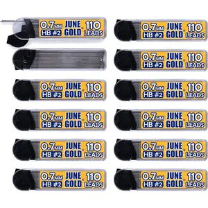 1320 Pieces, 0.7 mm HB #2 Lead Refills, 12 Dispensers, 110 Pieces Per Dispenser, Medium Thickness, Break Resistant Lead/Graphite