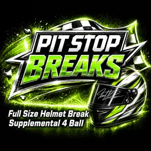 SUPPY 4 BALL BREAK Full Size NASCAR Autographed Racing Helmet
