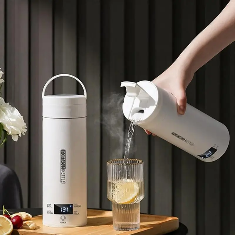 Portable Electric Tea Kettle with Us Plug, Multifunction, 4 Pre-Set Heating Settings, Home Kitchen Appliance, Boil Water, Business Travel, Christmas Gift, Thermostatic Kettle