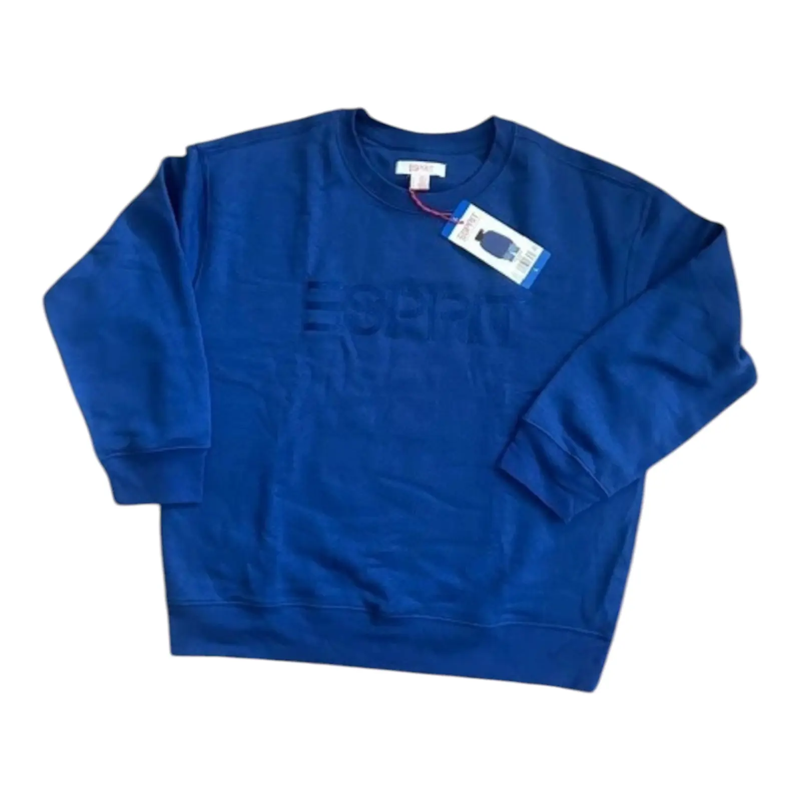 NEW - ESPRIT Blue Retro Logo Size M L XL XXL Women’s Sweatshirt 80's